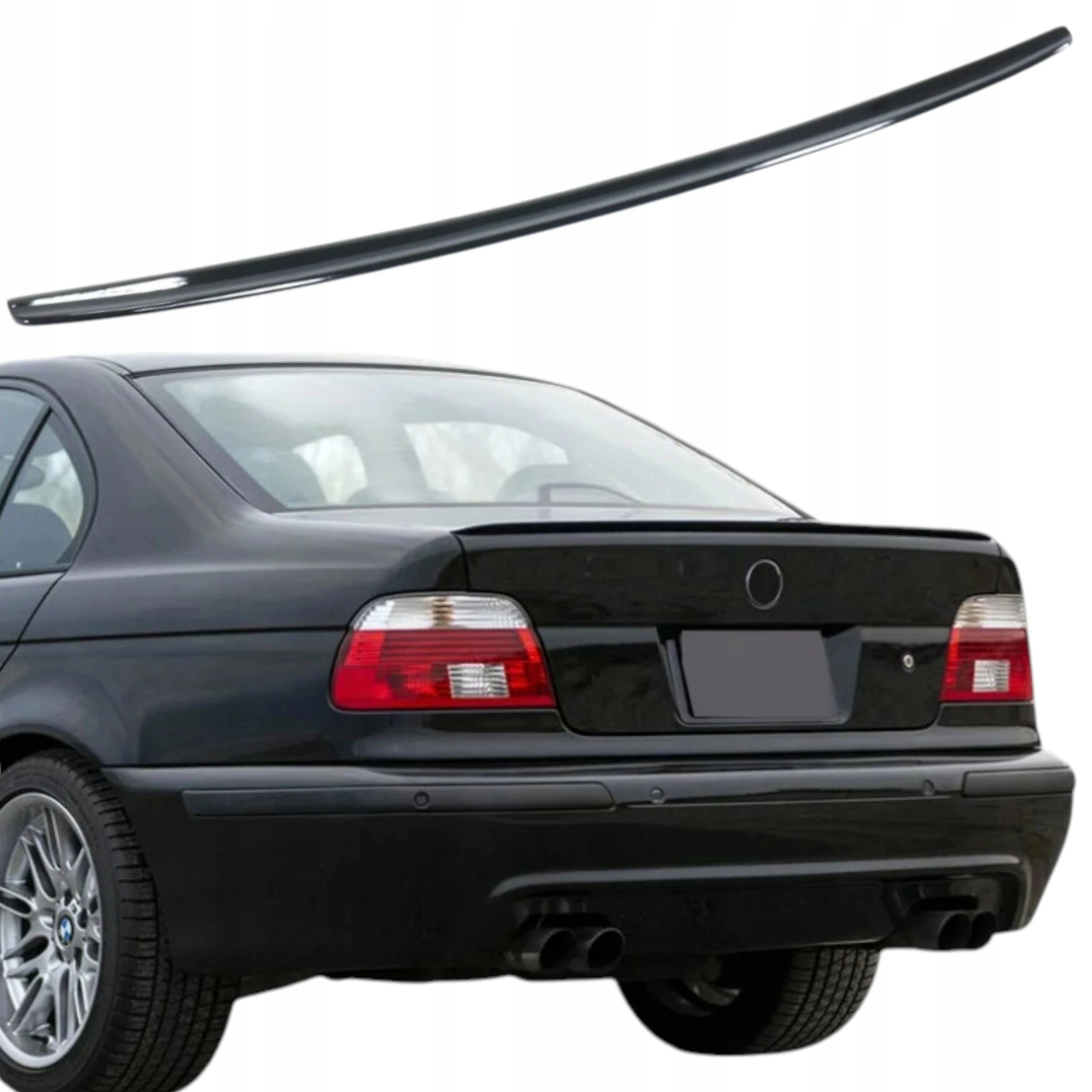 Bmw 5 E39 Spoiler Lotka Černý Lesk Spojler Kryt na Klapku M5 Style M