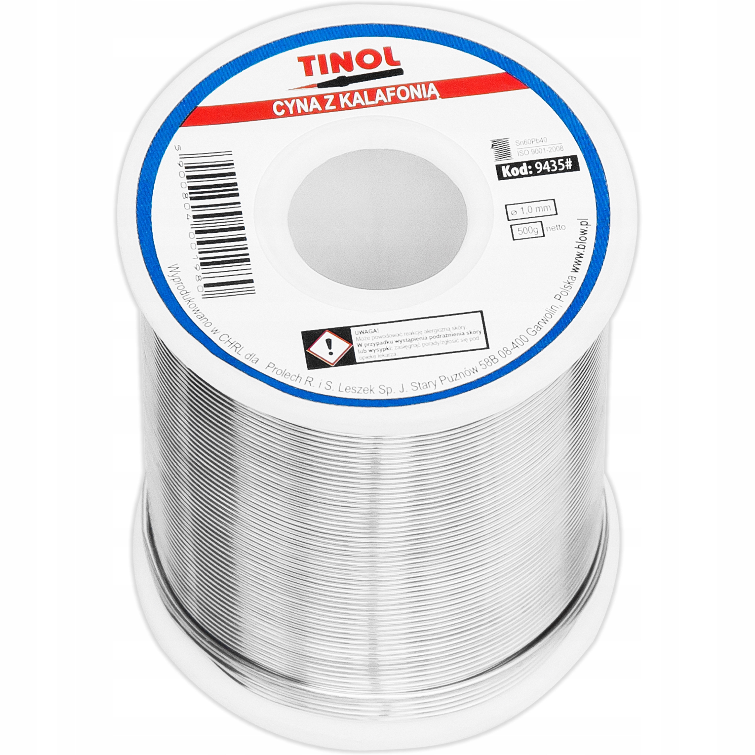 Cín pájecí pojivo s tavidlem 0,5 kg 500 g 1 mm