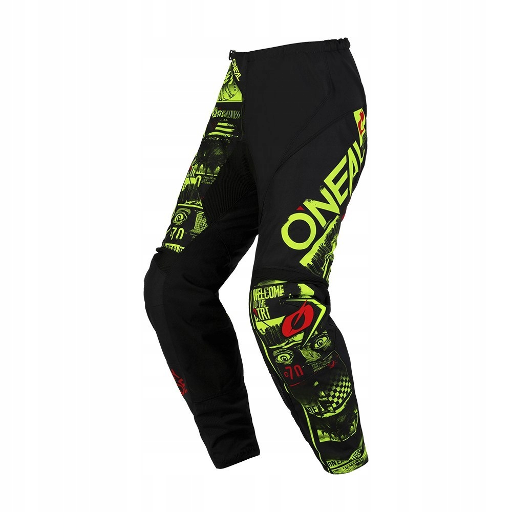 Oneal ELEMENT Spodnie ATTACK black/neon yellow 42/58