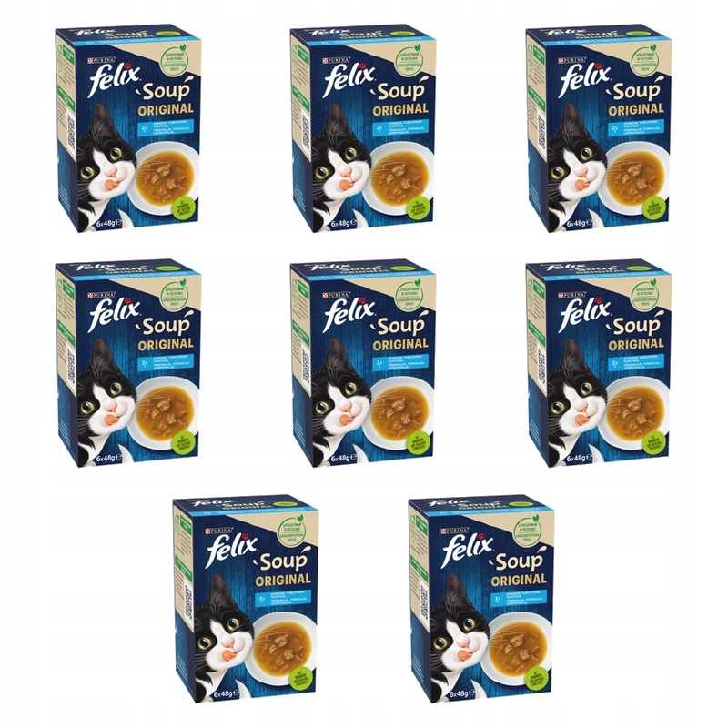 Felix Soup Original Rybí příchutě (6x48g) X8