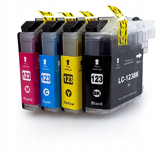 

4x Tusz do Brother LC123 LC121 DCP-J132W DCP-J152W