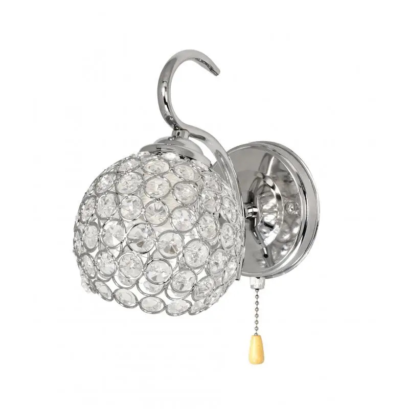 Osvětlení do chodby předsíně ve formě koule zdobené krystaly