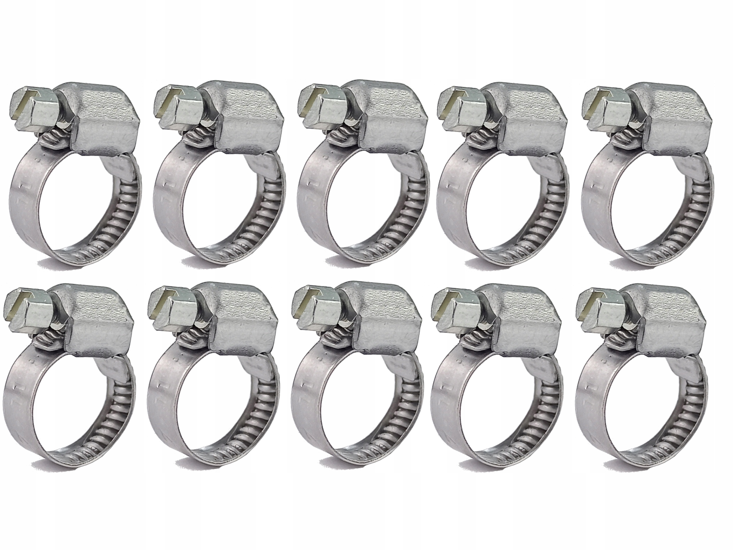 10x Opaska Obejma Zaciskowa 7-11 5 mm 10 Szt Hop