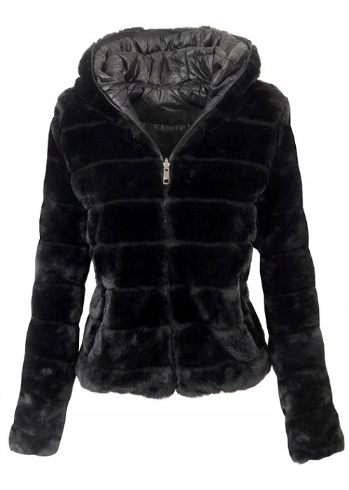 Kurtka FUTERKO Jesień-ZIMA dwustronna DY78 Rękaw długi rękaw