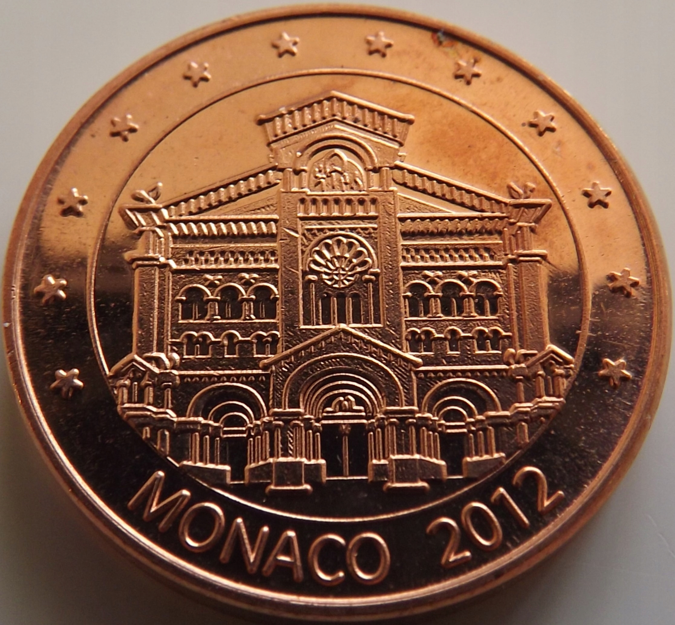 Monako 5 eurocent 2012 Próba SPECIMEN st. UNC-