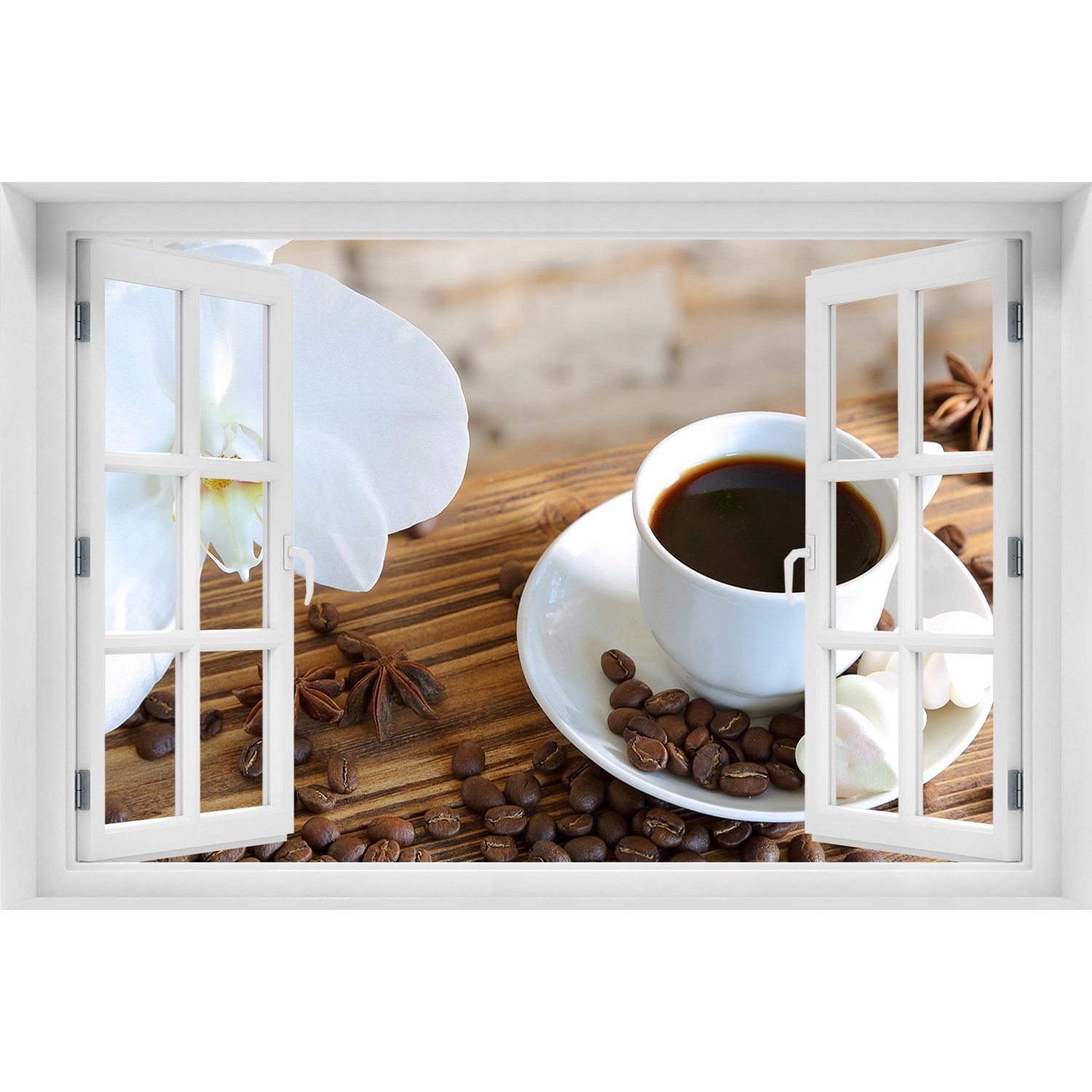 

Naklejka okleina na ścianę Filiżanka kawy 150x100