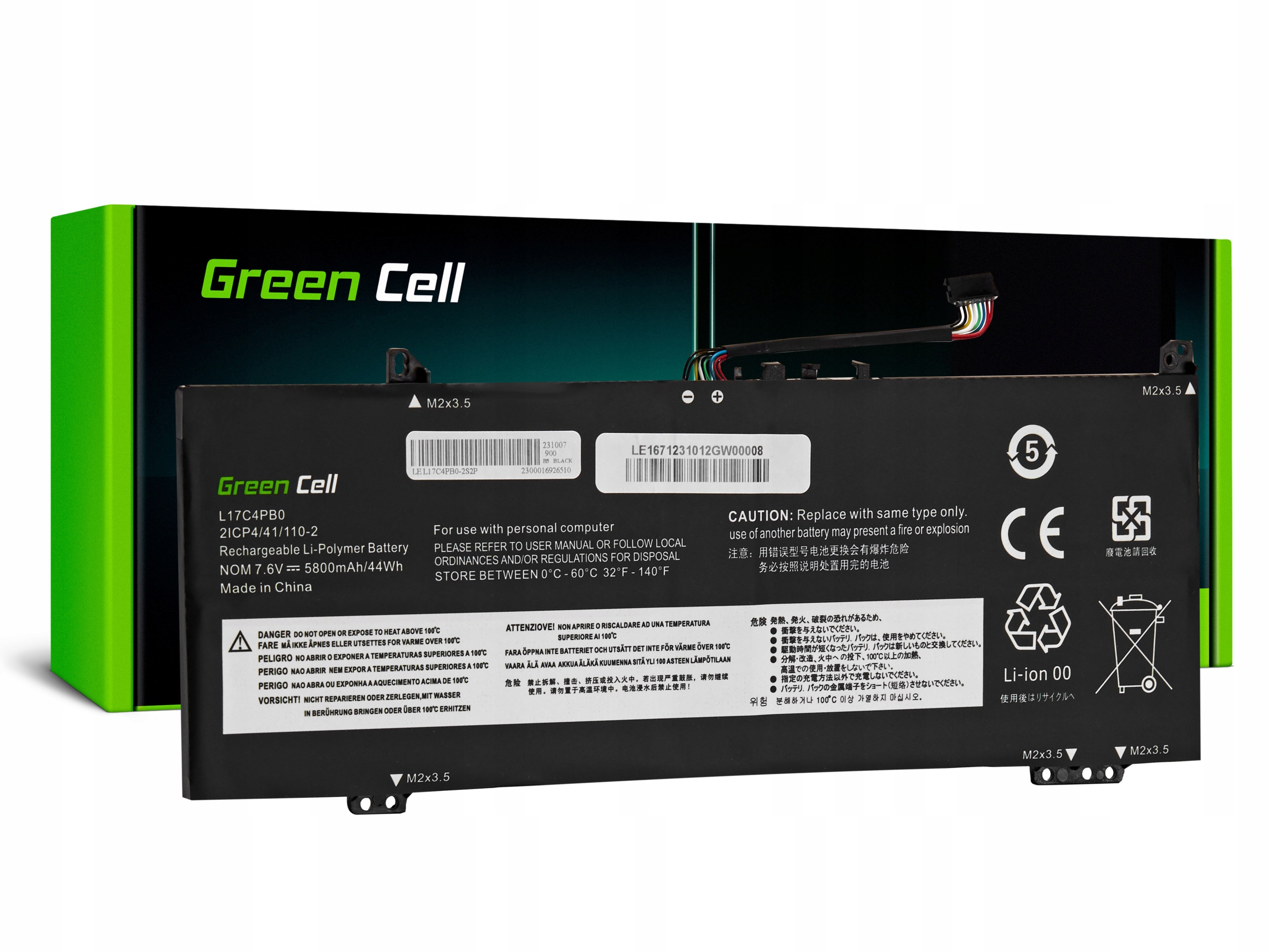 Baterie Green Cell L17C4PB0 L17C4PB2 L17M4PB0 L17M4PB2 pro Lenovo IdeaPad