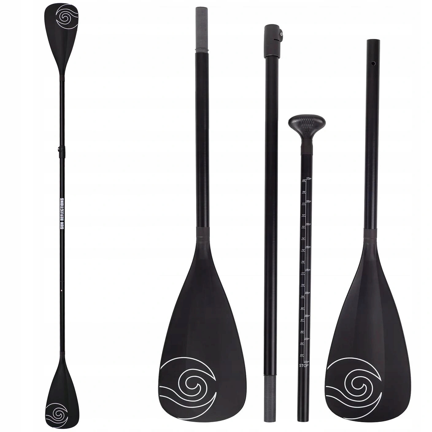 Wiosło do deski Sup Kajaka combo 2w1 Sun Reflections składane Karbonowe