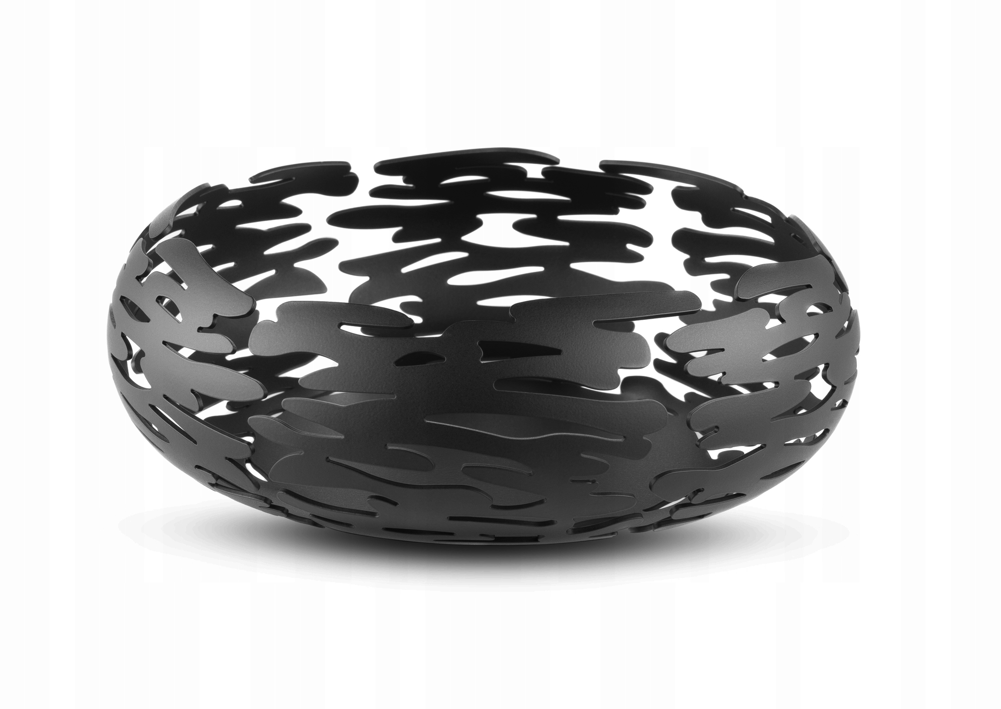 Alessi koš na ovoce Barknest černý