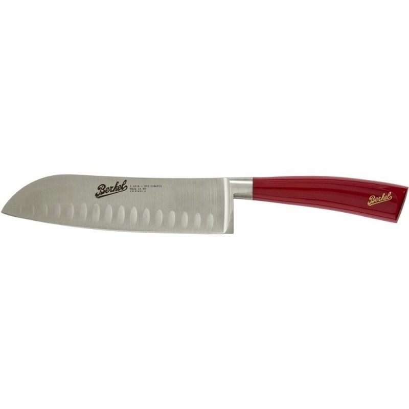 Nôž Berkel Elegance Santoku 18 cm červený