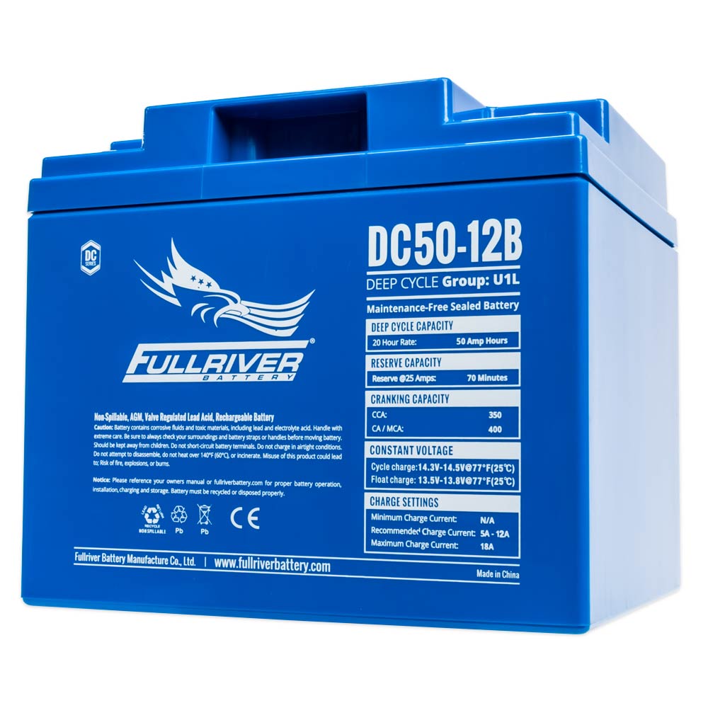 Аккумулятор Fullriver AGM 12V 50AH DC50-12b