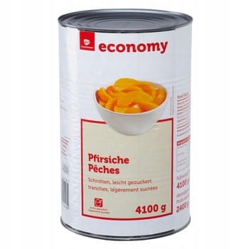 Levně Broskve krájené v lehkém sirupu Tge 4,1 kg