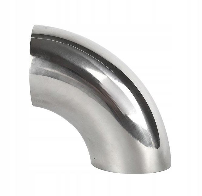 Kolanko nierdzewne kwasoodporne 76mm 90st poler.