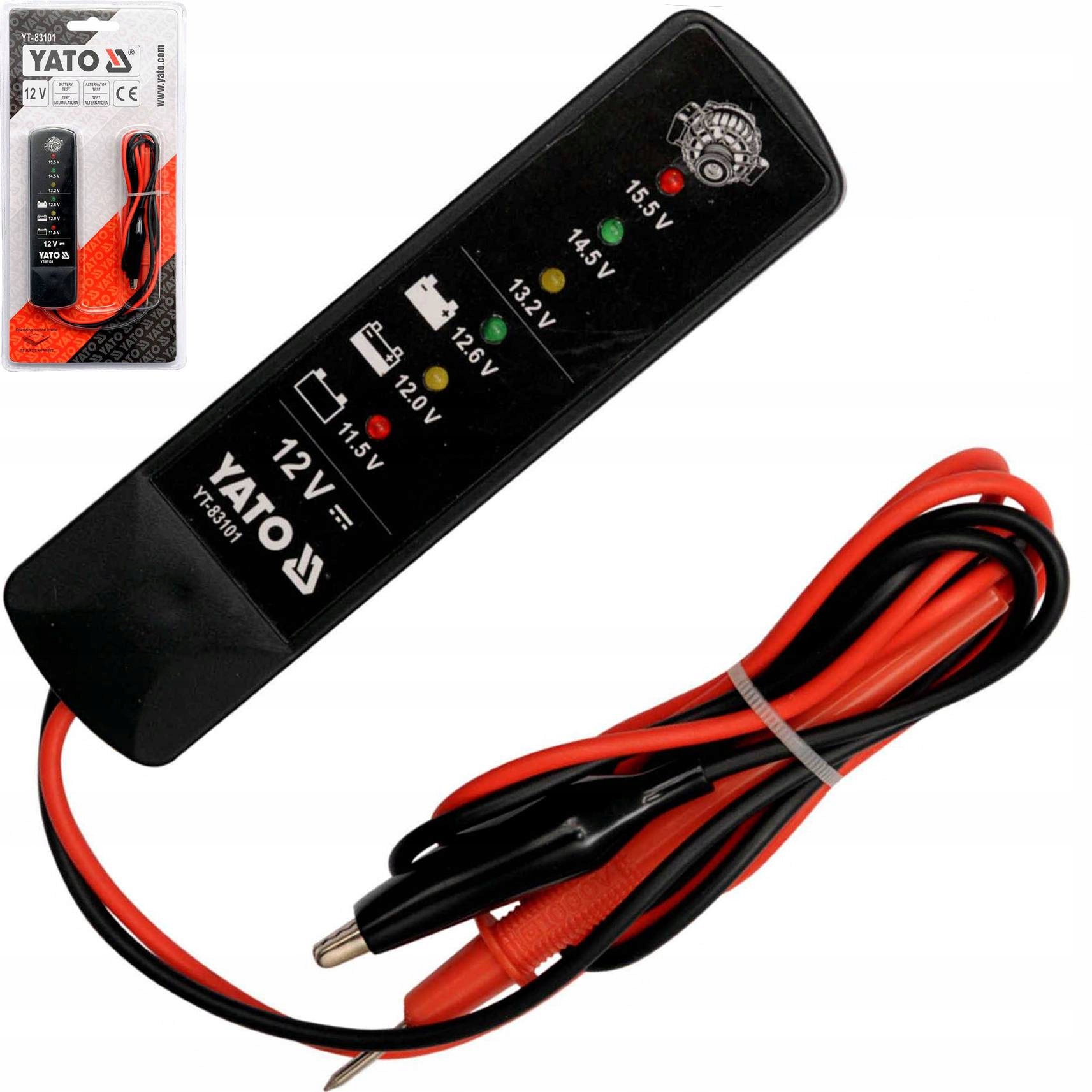 YATO TESTER AKUMULATORA I ALTERNATORA 12V YT-83101