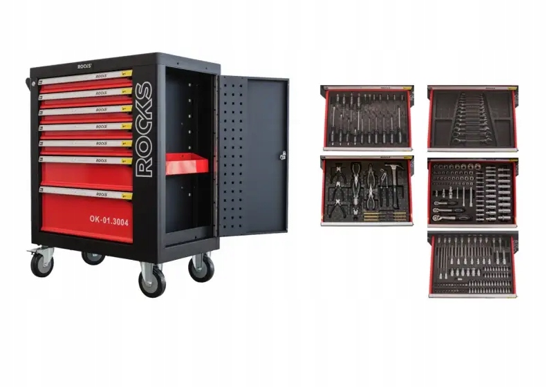 Szafka wózek z narzędziami Rooks OK-01.3004 235 elementów