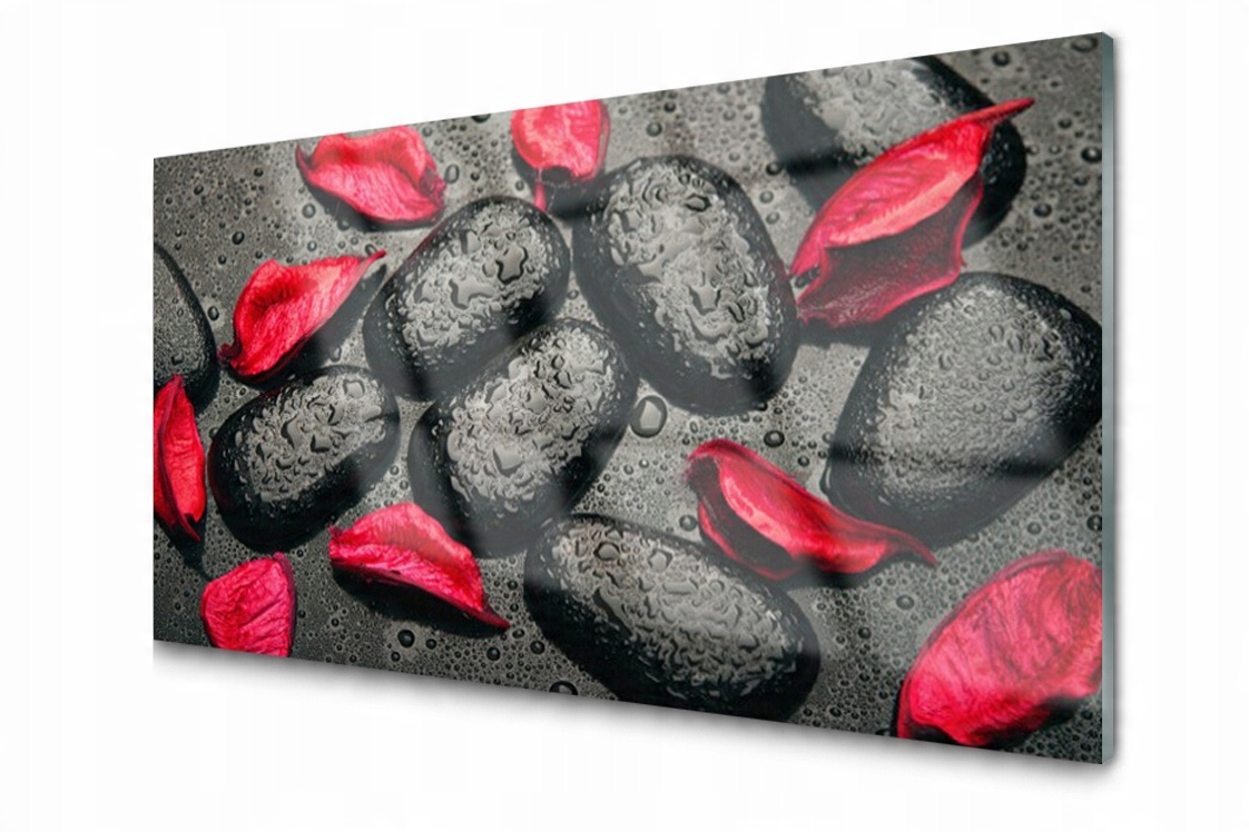 

Panel szklany Płytka Płatki Kamień 140x70 + Klej