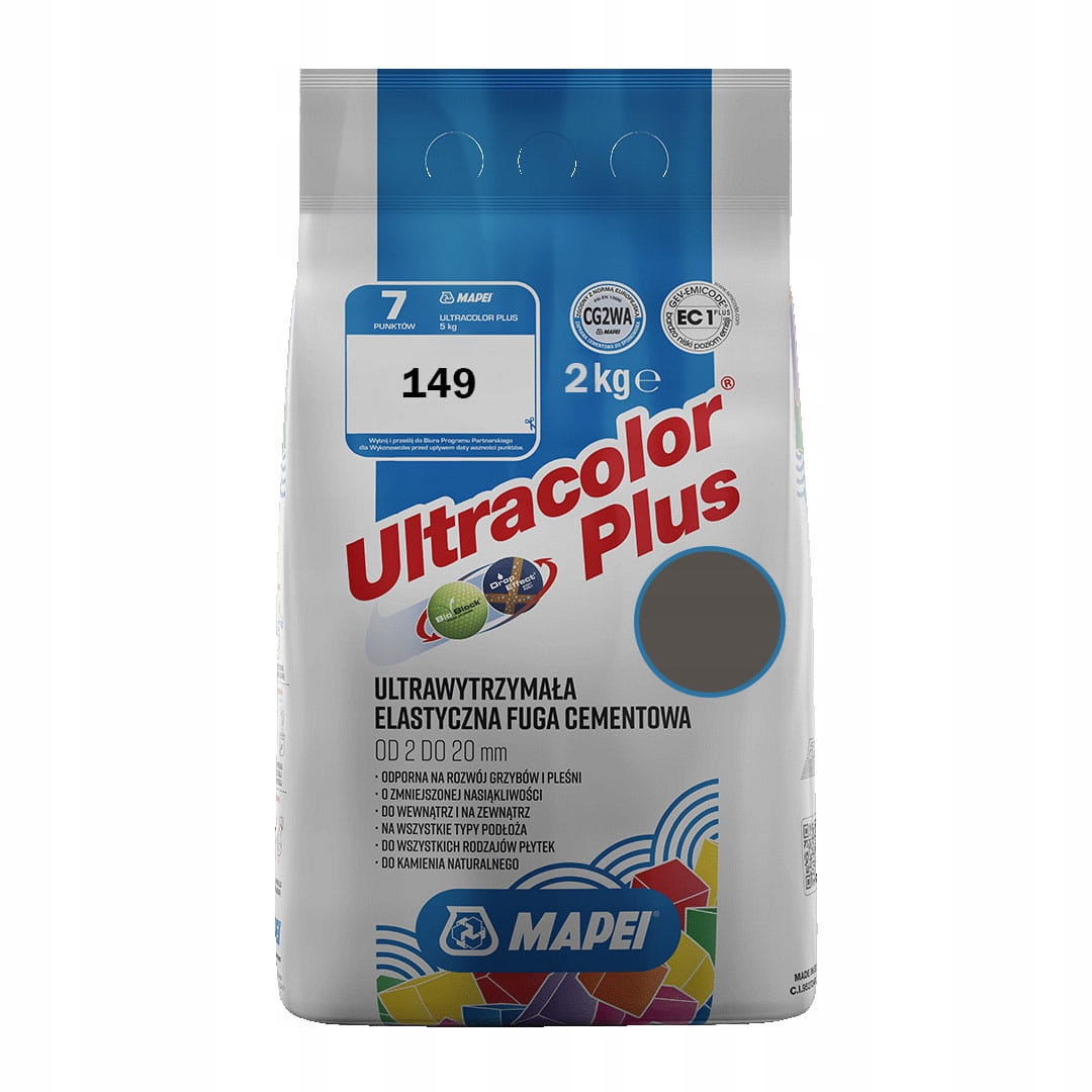 FUGA MAPEI ULTRACOLOR PLUS 2KG 149 PIASEK WULKANIC
