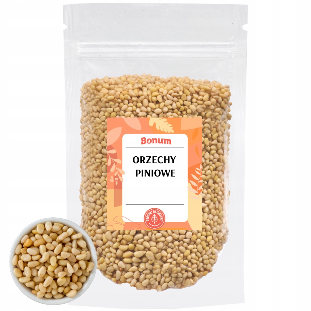 Levně Piniové ořechy Pini přírodní Premium Zdravé bakalie Svačinka 500g Bonum
