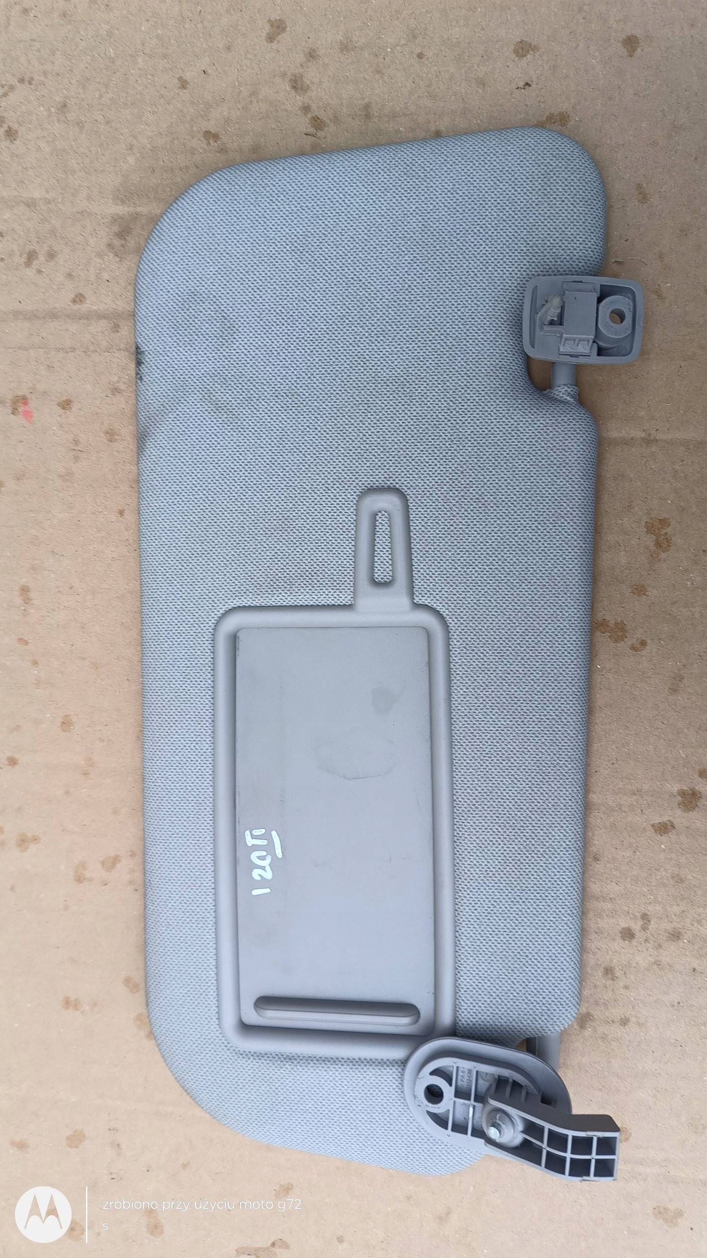 HYUNDAI I20 II visor cover PRZECIWSLONECZNA right 2014