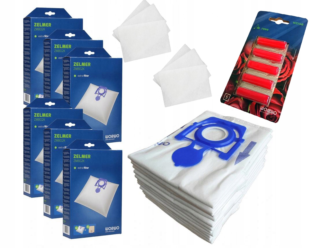 WORKI 24x DO ODKURZACZA ZELMER AQUOS 1600W +ZAPACH ZMB02K