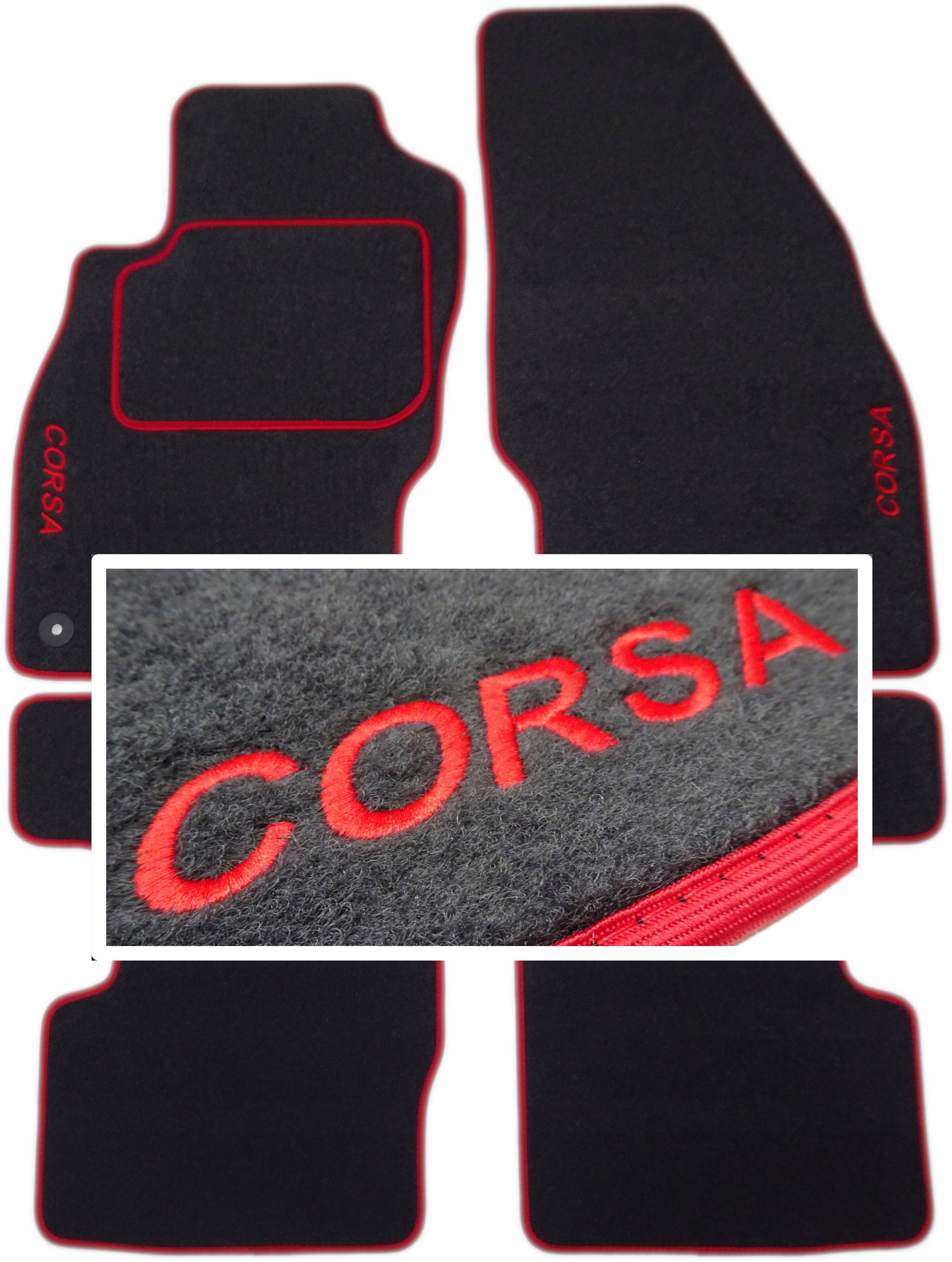 

Opel Corsa D Corsa E Dywaniki Classic Haft CH2