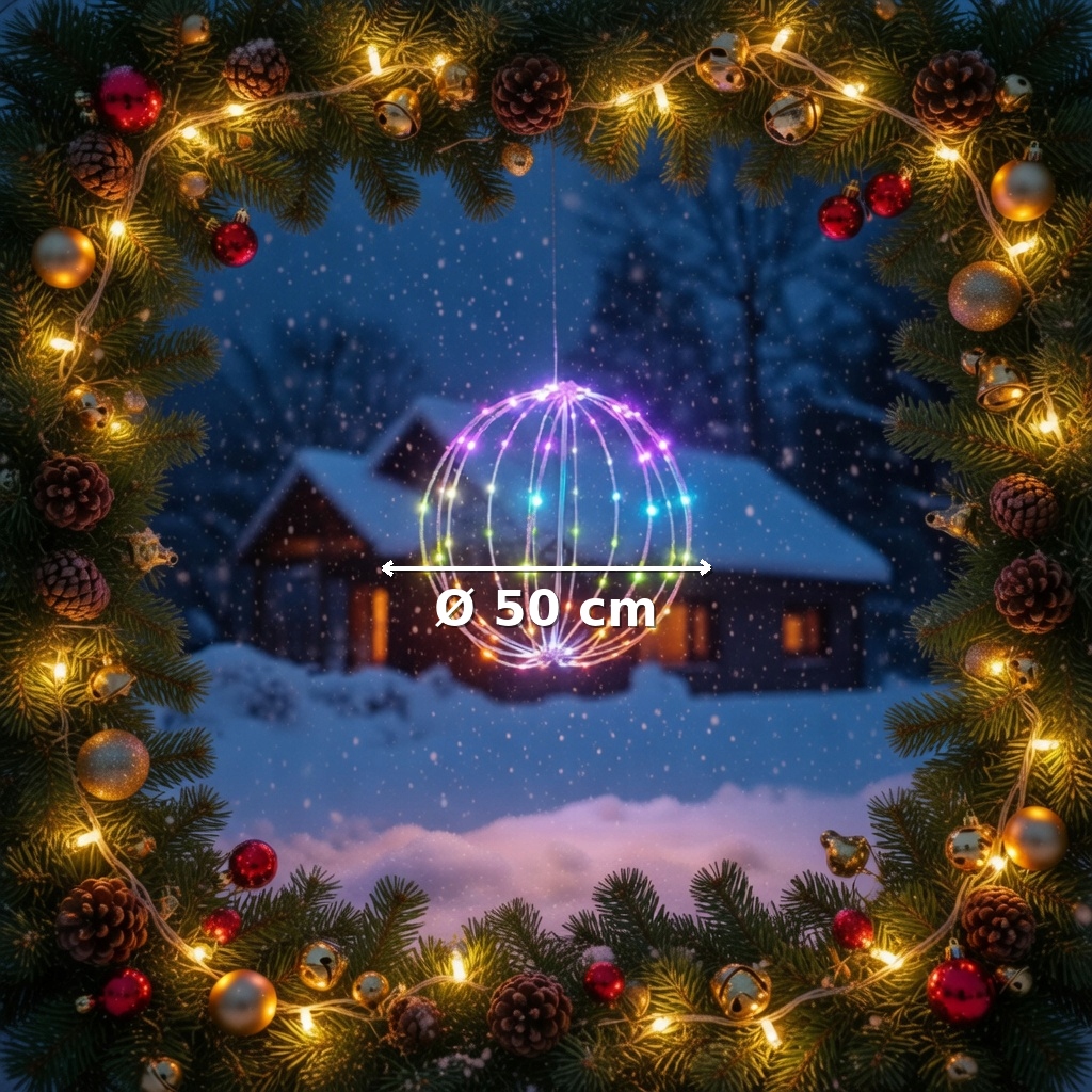 Kula ozdobna LED 50cm