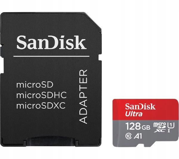 Karta pamięci SanDisk Ultra microSDXC UHS-I 128GB 140MB/s A1 EAN (GTIN) 0619659200541