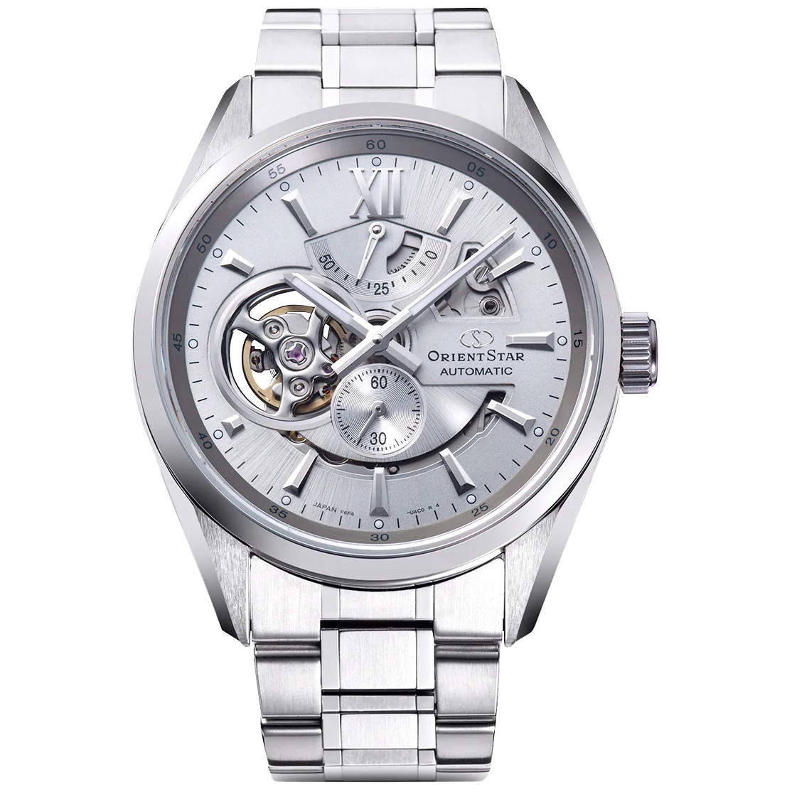 Pánské Hodinky Orient Star RE-AV0125S00B stříbrný náramek