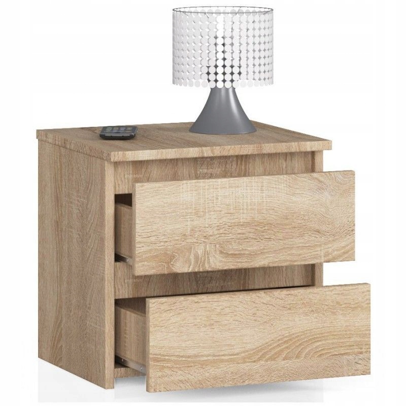 SZAFKA NOCNA do SYPIALNI STOLIK KOMODA 40x35x40 cm komoda szafka szuflady Kod producenta OP0LCL2DĄB001