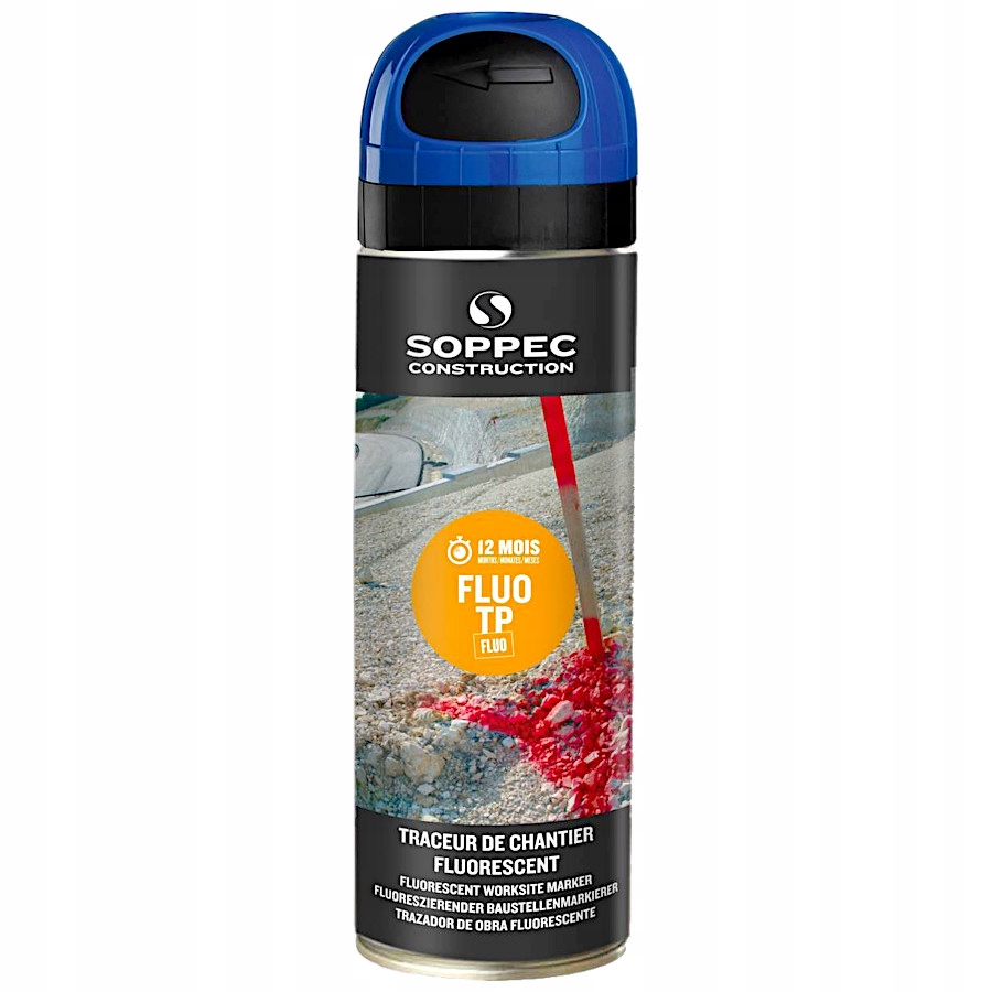 Farba geodezyjna Spray niebieski Soppec FLUO TP Marka Soppec