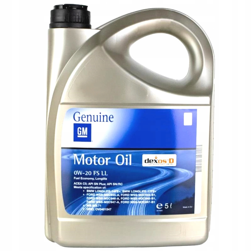 Opel Gm Dexos D 0W20 5L