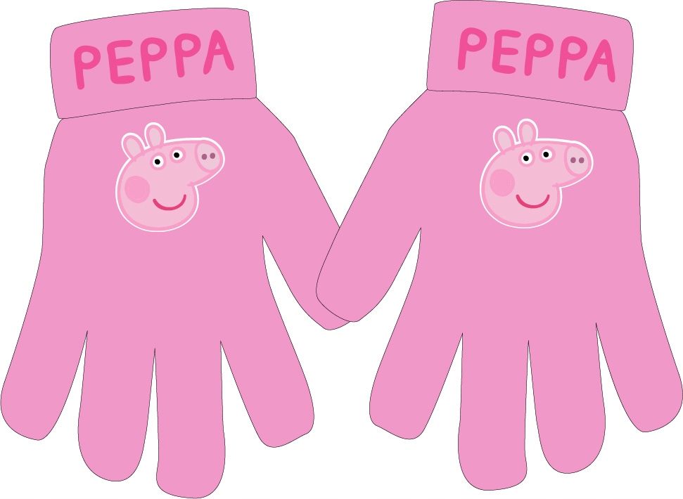 

Rękawiczki świnka Peppa Peppa Pig uniwersalne róż