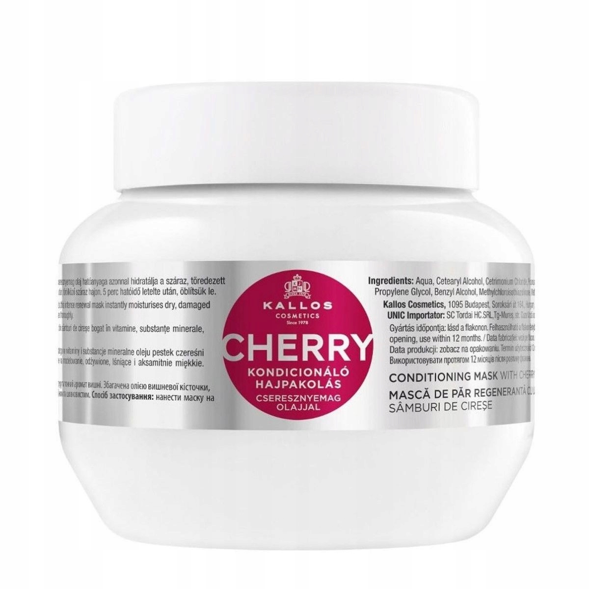 KALLOS KJMN Cherry Hair Mask 275ml - Maska