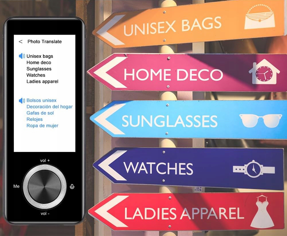 Tłumacz głosowy Generic TRB-2023GL, tłumaczenie offline/zdjęć, 137 języków Model TRB-2023GL