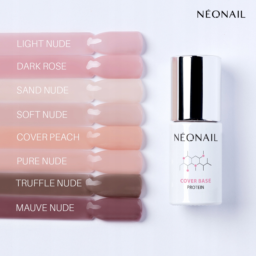 NEONAIL Baza Hybrydowa COVER BASE PROTEIN SAND NUDE 7,2 ml Marka NEONAIL