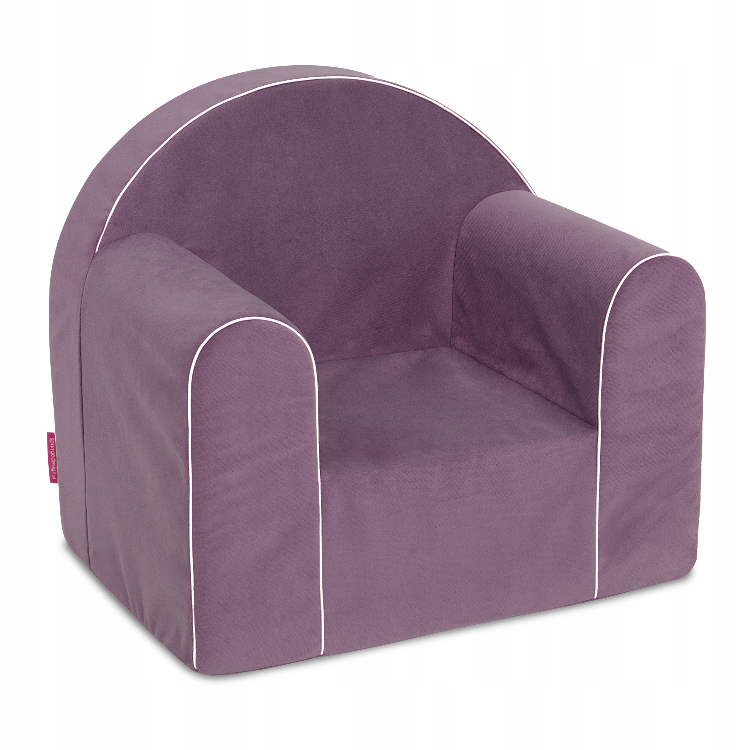 

Fotelik dziecięcy piankowy Mini Welur fioletowy
