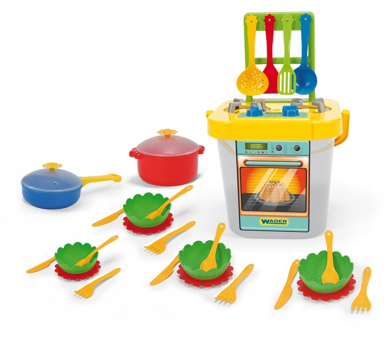 

Kuchnia Dla Dzieci Z Akcesoriami 31 el Wader 24140