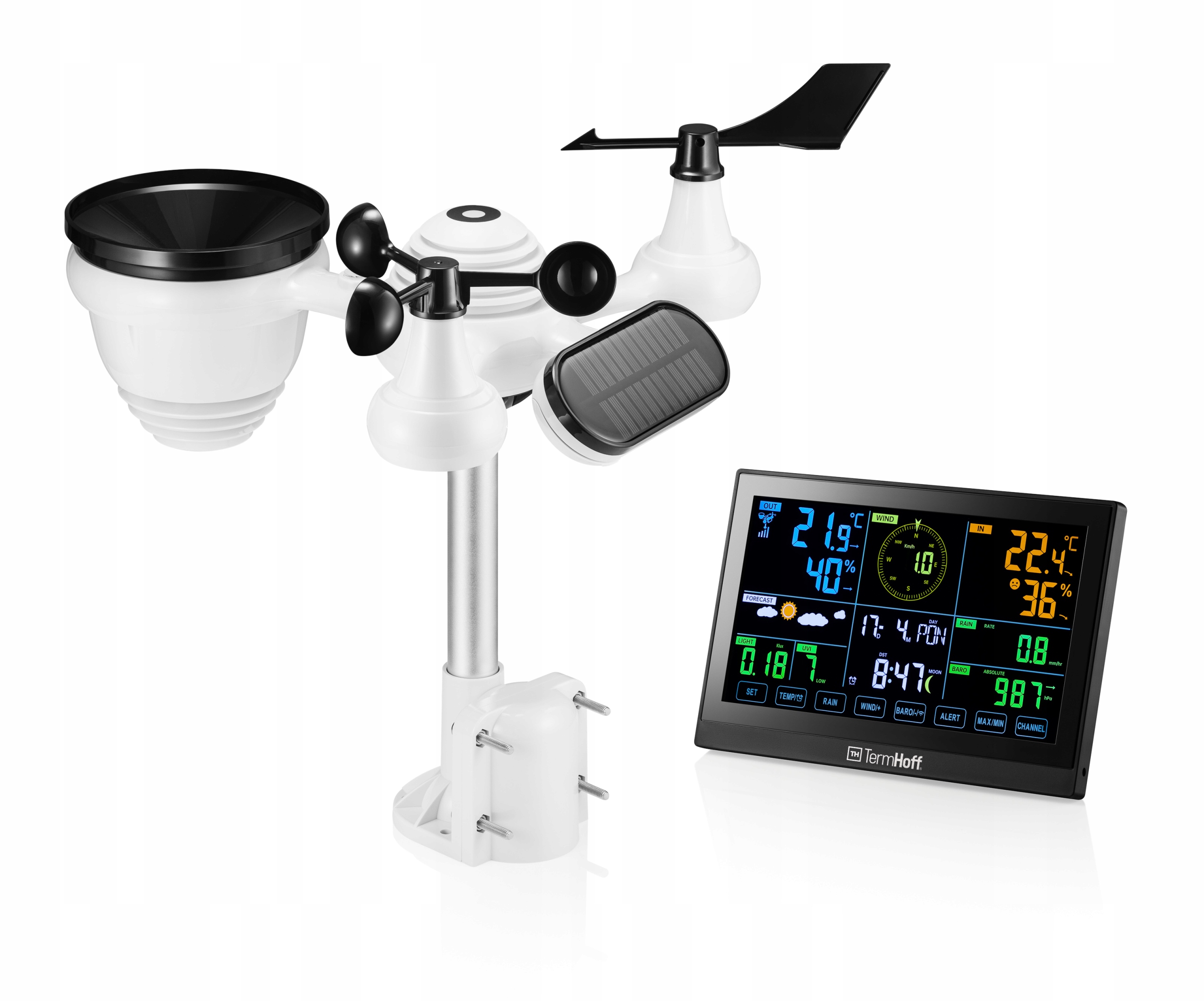 Venkovní meteorologická stanice Meteo 7v1 WiFi WeatherCloud TermHoff TH-WS5P