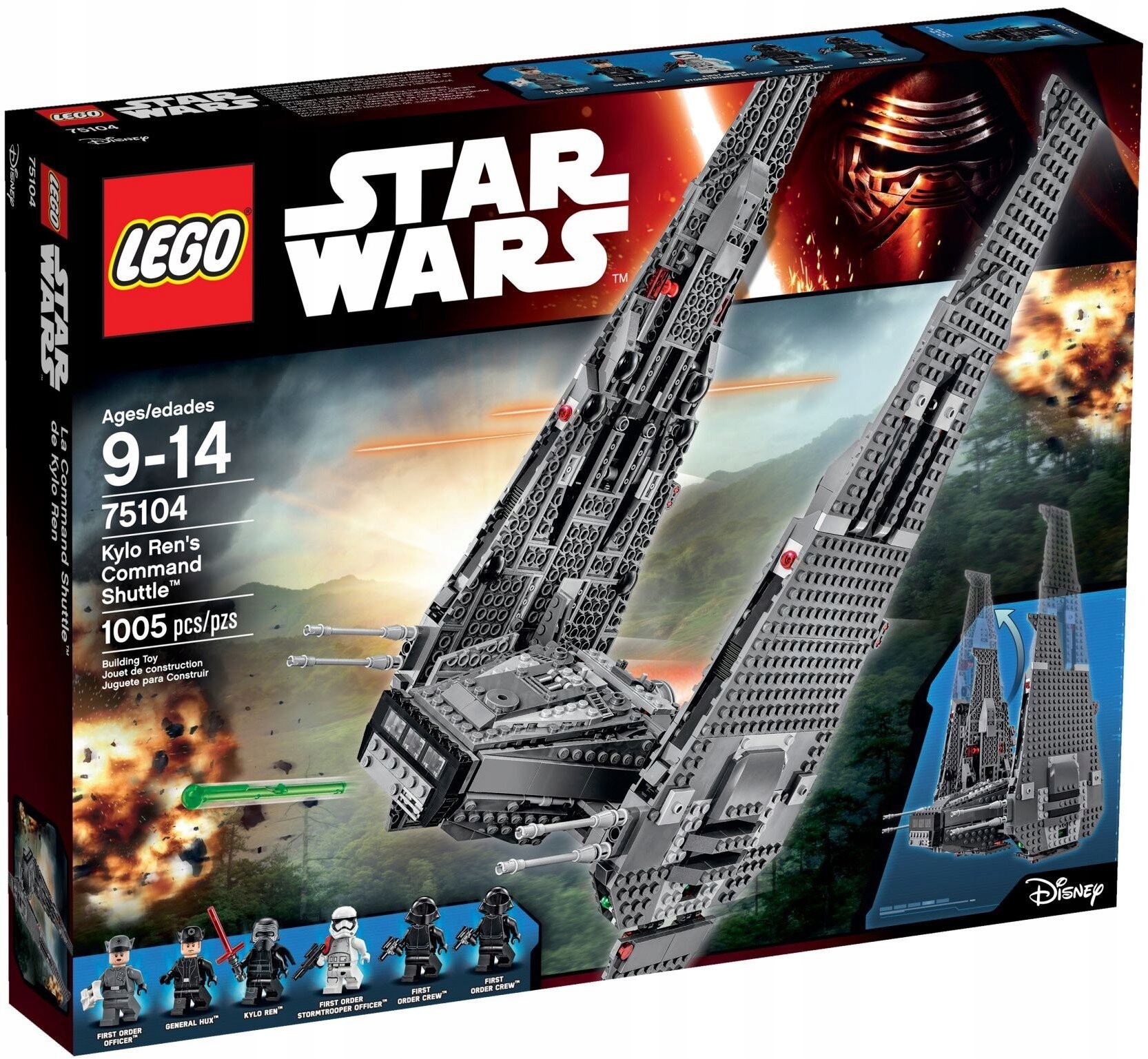 Lego Star Wars 75104 Kylo Renův velitelský raketoplán Nové