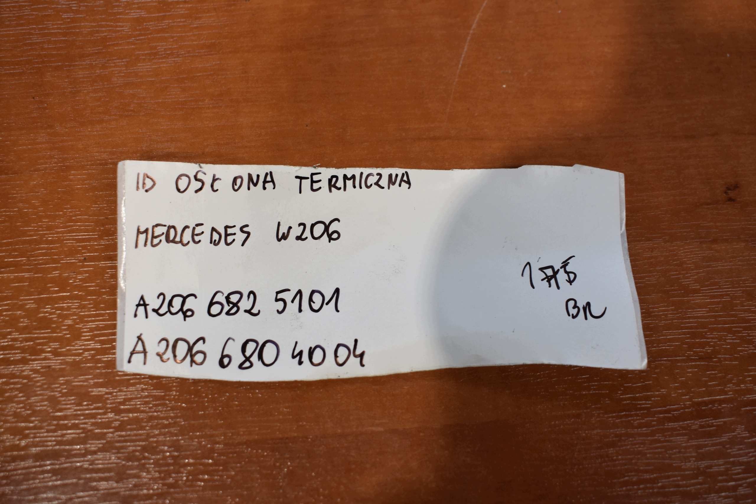 IDEALNA Blende Abdeckung TERMICZNA MERCEDES W206 1