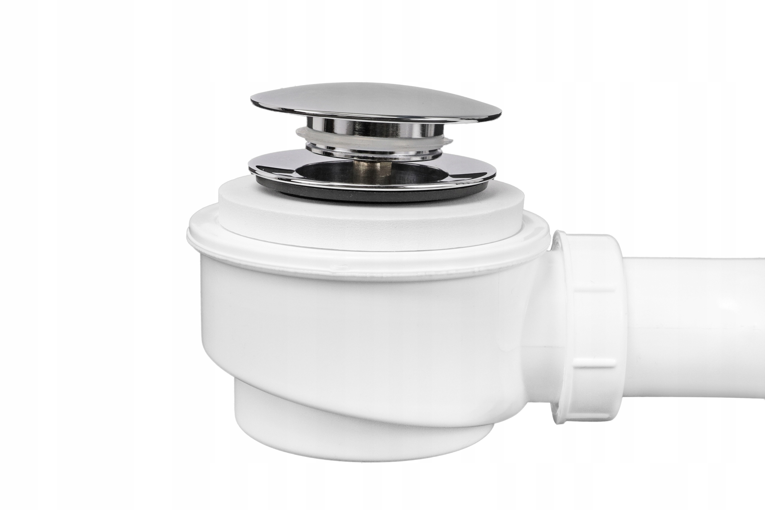 Syfon do brodzika klik klak z sitkiem - chrom