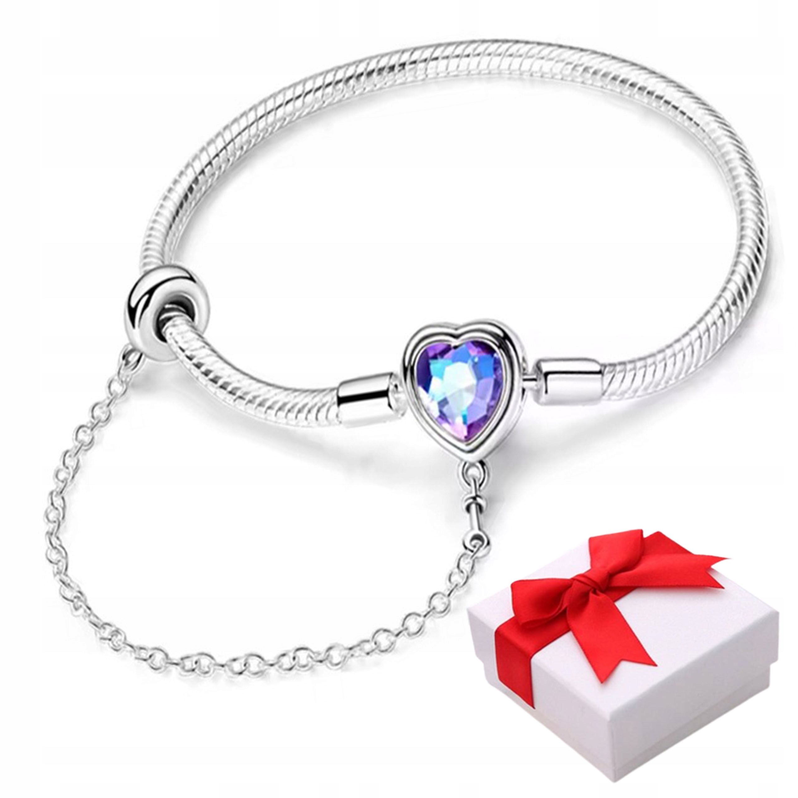 Modulární náramek pro přívěsky s přívěsky a řetízek s925 1,9 9 Cm krabička