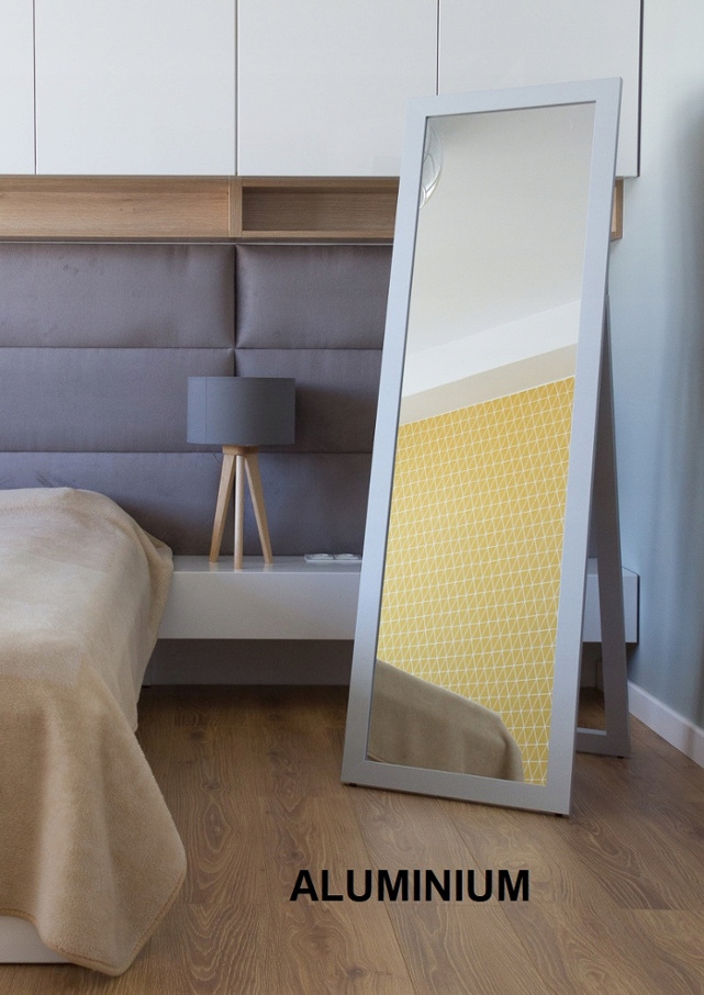 *DUŻE STOJĄCE LUSTRO w białej ramie 160x70 Materiał ramy inny materiał