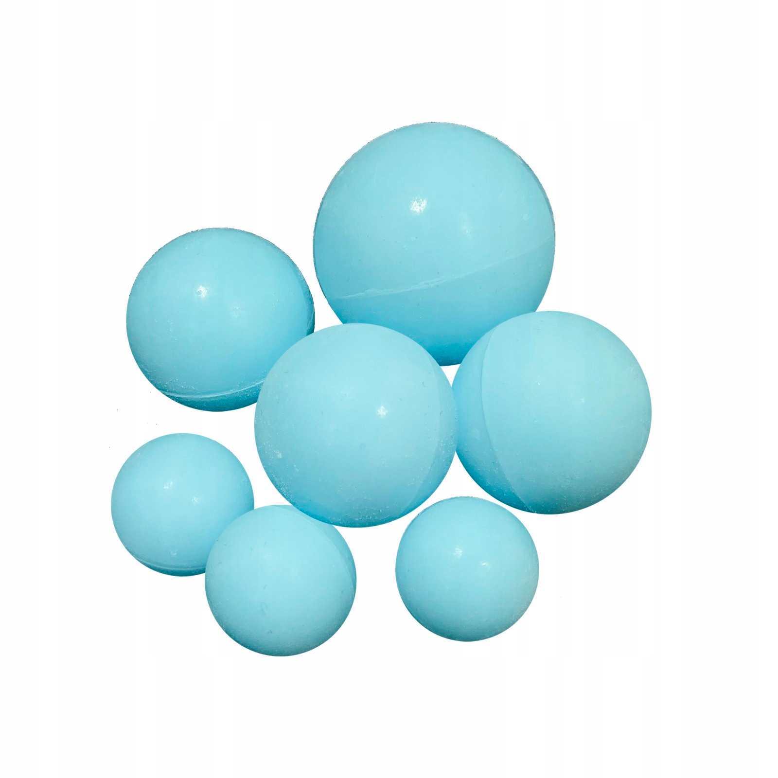 Levně Čokoládové dekorace Sféry koule modré sada 7 ks