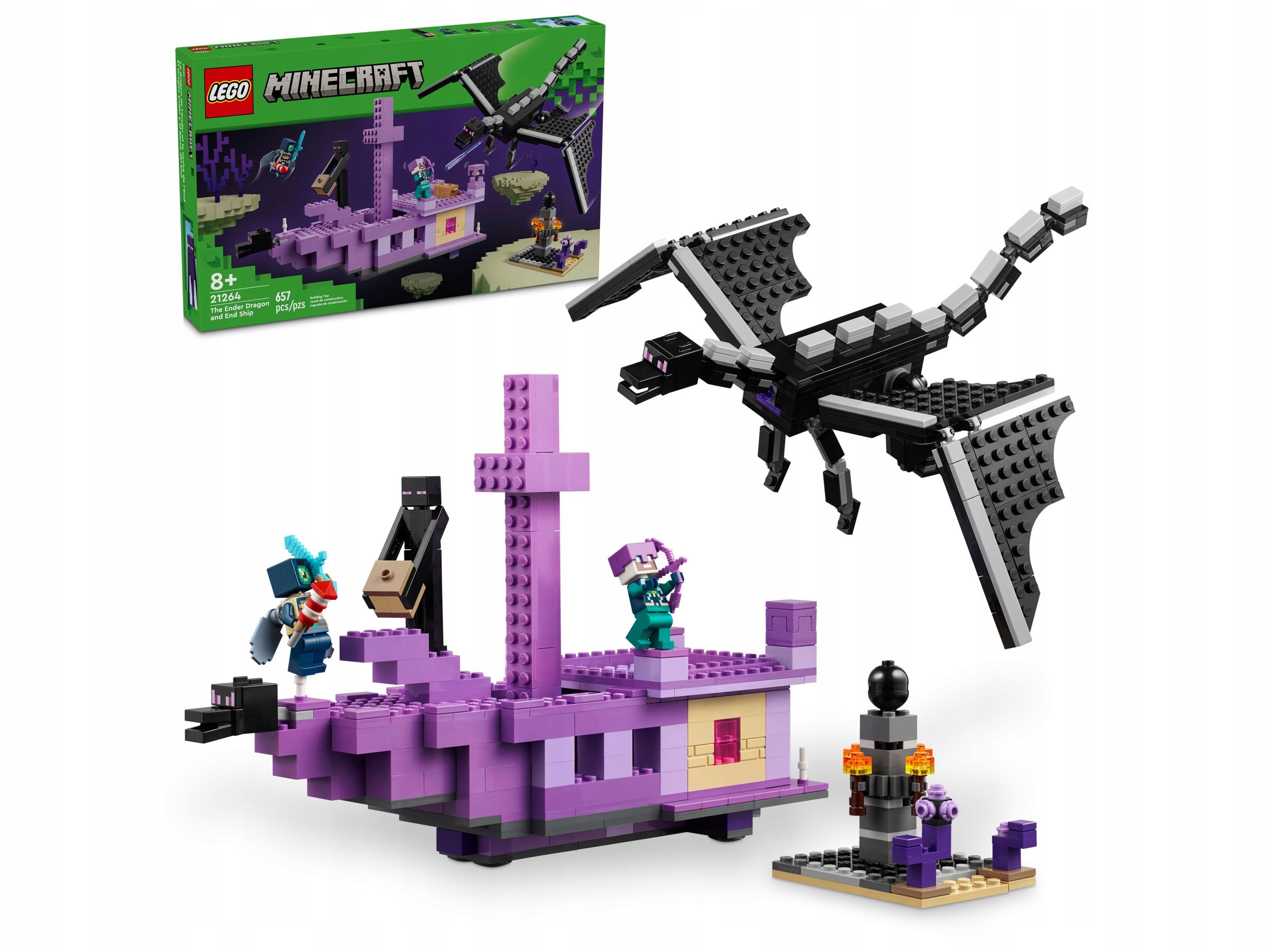 Lego 21264 Minecraft Drak Kresu a loď Kresu