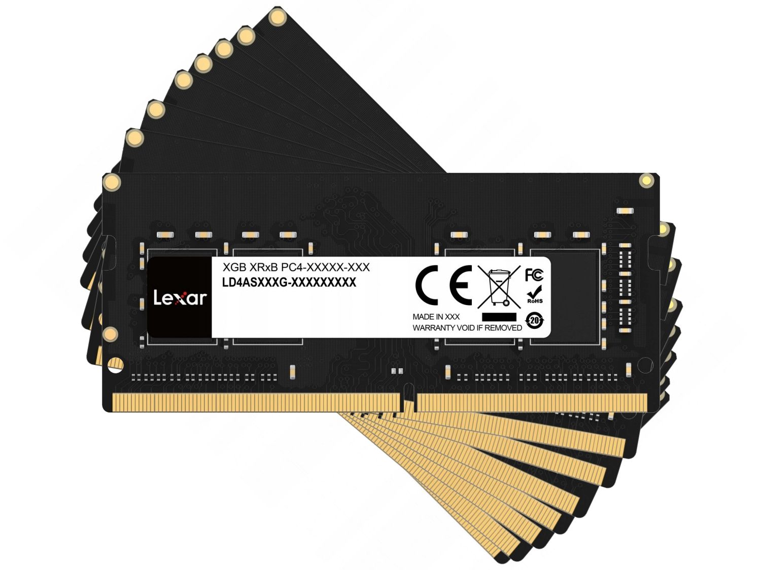 Paměť notebooku 32GB DDR4 Lexar LD4AS032G-B3200GSST 1*32GB PC4-3200 Sodimm