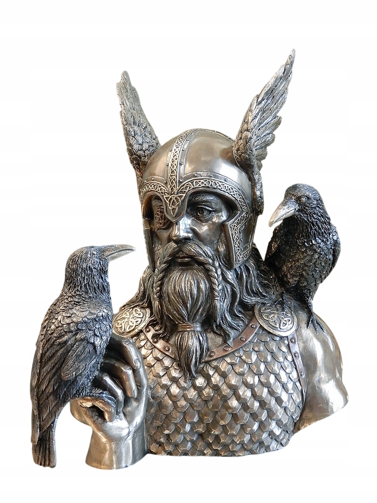 Odyn S Huginom A Muninom, Figúrka Pre Milovníka Vikingov, Mytologická Socha