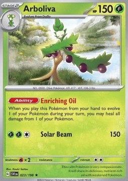 

Scarlet & Violet Holo 023/198 Arboliva