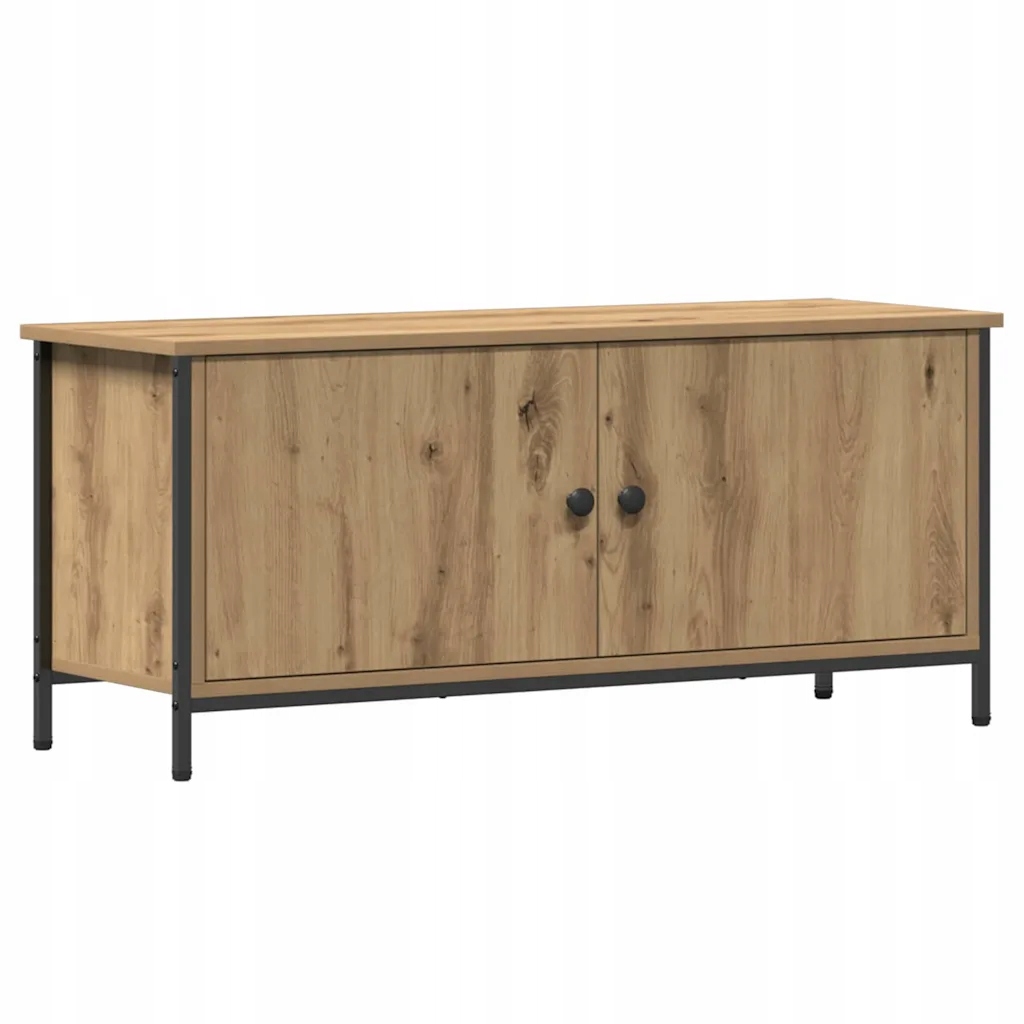 Rtv skříňka dub řemeslný 100 x 35 x 45 cm se 2 dveřmi a 2 policemi