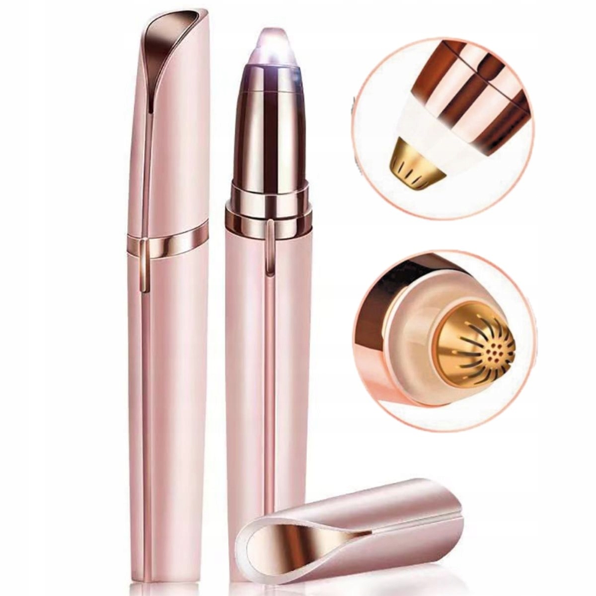 Trymer Damski do Twarzy Nosa Brwi Uszu Wąsika Depilator Golarka Damska